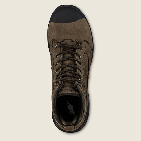 Work Støvler Herre - Red Wing Exos Lite - 6-Inch Waterproof Soft Toe - Mørkeolivengrøn - FCYXZA-710